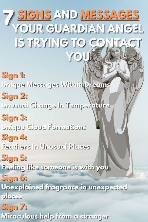 7 signs and messages your guardian angel is trying to contact you list pin